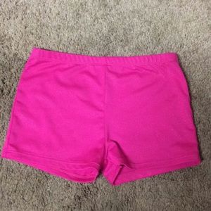 Pink Dance or Gymnastic spandex shorts NWOT